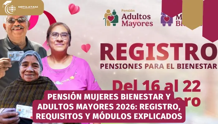 Pensión Mujeres Bienestar y Adultos Mayores 2026: Registro, Requisitos y Módulos Explicados