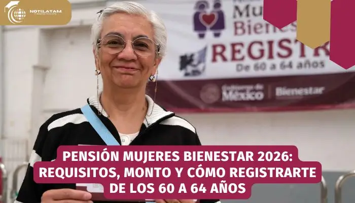 Pensión Mujeres Bienestar 2026 · $3,100