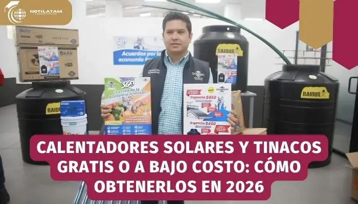 calentadores solares y tinacos gratis